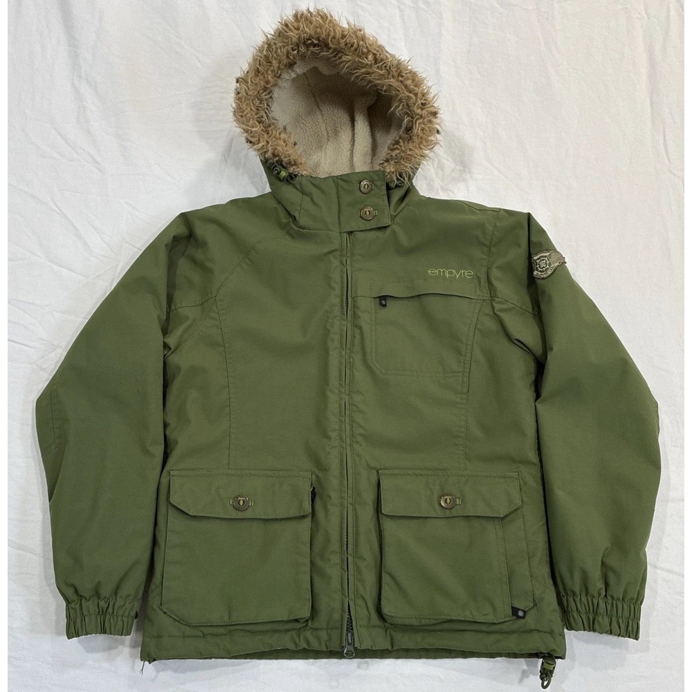 Snowboard Ski Jacket Women's Small Sherpa Lined 10000mm Waterproof Winter Empyre